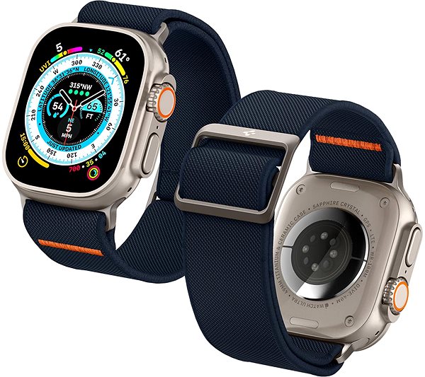 Remienok na hodinky Spigen Lite Fit Ultra Navy Apple Watch 49 mm / 45 mm / 44 mm / 42 mm ...