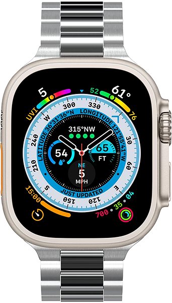 Remienok na hodinky Spigen Modern Fit 316L Band Silver Apple Watch 49 mm/45 mm/44 mm/42 mm ...