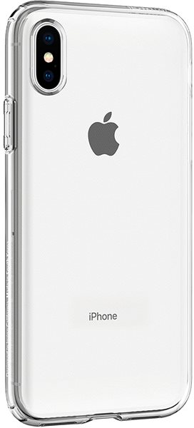 Telefon tok Spigen Liquid Crystal iPhone XS/X átlátszó tok ...