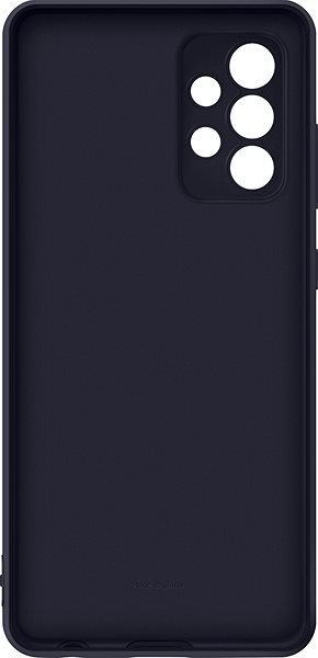 Kryt na mobil Samsung Silikónový zadný kryt pre Galaxy A52 / A52 5G / A52s čierny Zadná strana