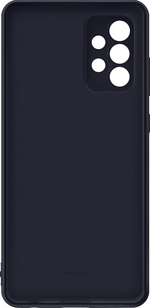 Handyhülle Samsung Silikon Back Cover für Galaxy A72 schwarz Rückseite