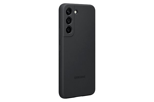 Telefon tok Samsung Galaxy S22 5G fekete szilikon tok ...