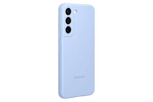 Kryt na mobil Samsung Galaxy S22 5G Silikónový zadný kryt svetlo modrý ...