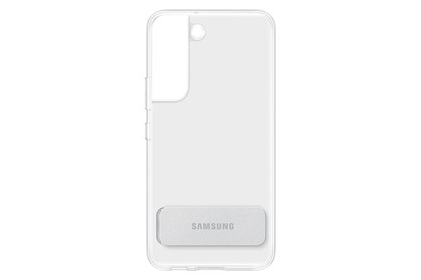 Kryt na mobil Samsung Galaxy S22 5G Priehľadný zadný kryt so stojančekom priehľadný ...