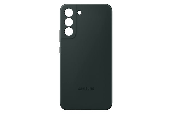 Kryt na mobil Samsung Galaxy S22+ 5G Silikónový zadný kryt tmavo zelený ...