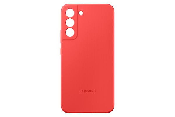 Kryt na mobil Samsung Galaxy S22+ 5G Silikónový zadný kryt koralový ...