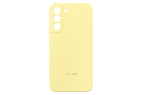 Kryt na mobil Samsung Galaxy S22+ 5G Silikónový zadný kryt žltý ...
