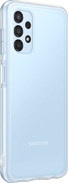 Telefon tok Samsung Galaxy A13 Félig átlátszó hátlap tok átlátszó ...