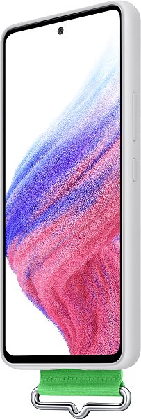 Handyhülle Samsung Galaxy A53 5G Silikonhülle mit Schlaufe - weiß ...