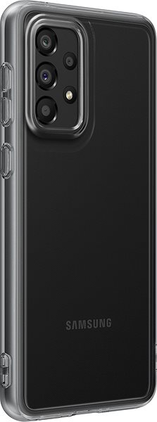 Telefon tok Samsung Galaxy A33 5G Félig átlátszó hátlap tok fekete ...
