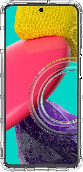 Kryt na mobil Samsung Galaxy M53 Polopriehľadný zadný kryt priehľadný ...