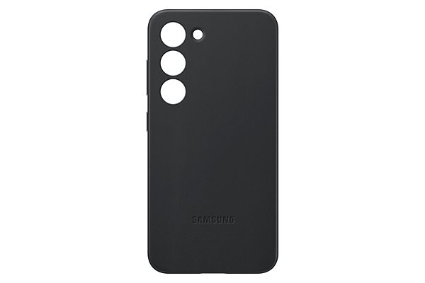 Handyhülle Samsung Galaxy S23 Leder Back Cover - Schwarz ...