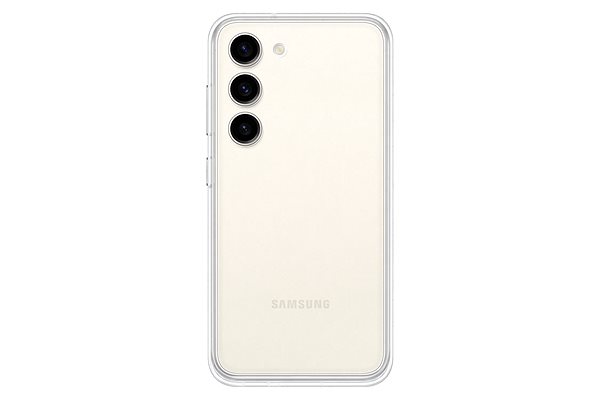 Telefon tok Samsung Galaxy S23 Telefon tok Frame fehér ...