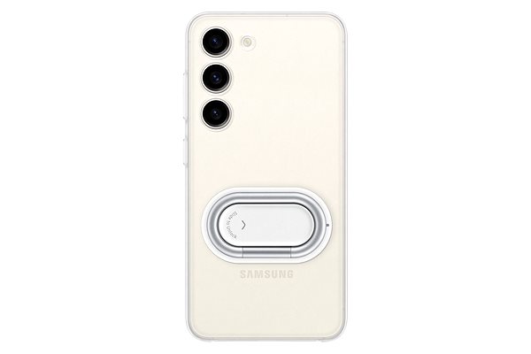 Handyhülle Samsung Galaxy S23 Transparentes Cover mit abnehmbarer Halterung für Zubehör - transparent ...