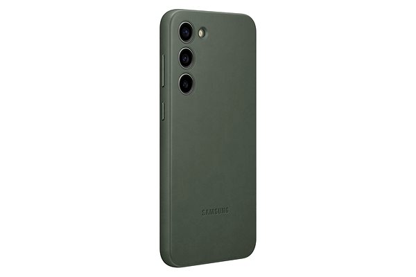 Telefon tok Samsung Galaxy S23+ Bőr hátlap Green ...