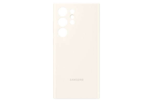 Telefon tok Samsung Galaxy S23 Ultra szilikon hátlap Cream ...