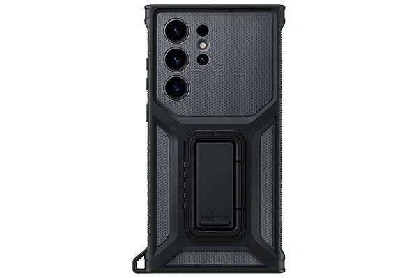 Telefon tok Samsung Galaxy S23 Ultra védőburkolat levehető tartozéktartóval Black ...