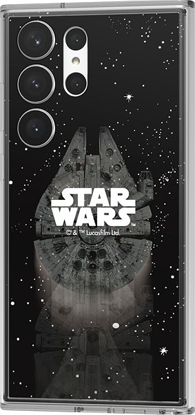 Kryt na mobil Samsung Galaxy S23 Ultra Rámček StarWars k ochrannému krytu Frame čierny ...