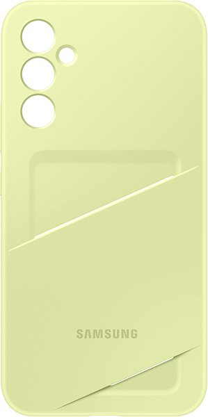 Telefon tok Samsung hátlapi tok kártyatartó zsebbel Galaxy A34 Lime ...