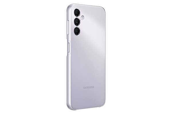 Handyhülle Samsung Transparentes Backcover für Galaxy A14 - transparent Seitlicher Anblick