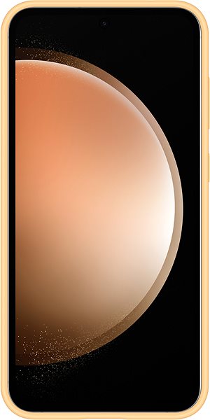 Kryt na mobil Samsung Galaxy S23 FE Silikónový zadný kryt Apricot ...
