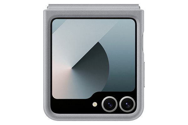 Handyhülle Samsung Galaxy Z Flip6 Schutzhülle aus veganem Leder Gray ...