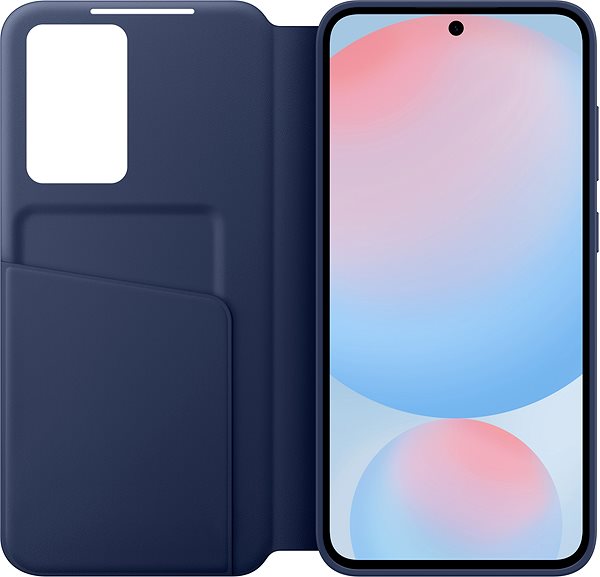 Softcase-Handyhülle Samsung Galaxy S24 FE Smart View Brieftasche Fall blau ...