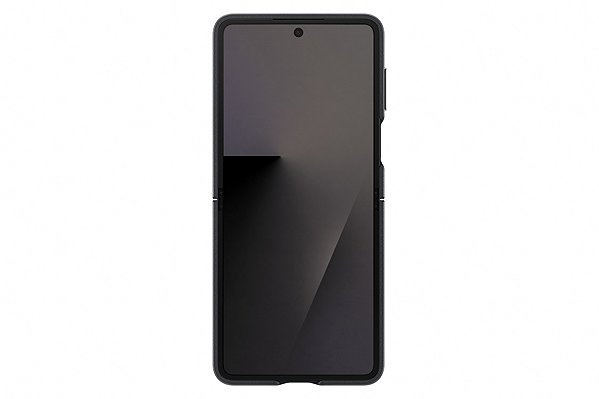 Handyhülle Samsung Galaxy Z Flip7 Schutzhülle aus veganem Leder Black ...