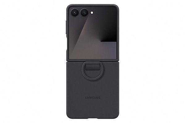 Handyhülle Samsung Galaxy Z Flip7 Silikonhülle mit Fingerhalter Black ...
