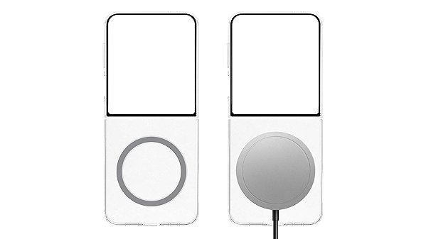 Handyhülle Samsung Galaxy Z Flip7 Transparentes Cover mit magnetischem Griff Transparent ...