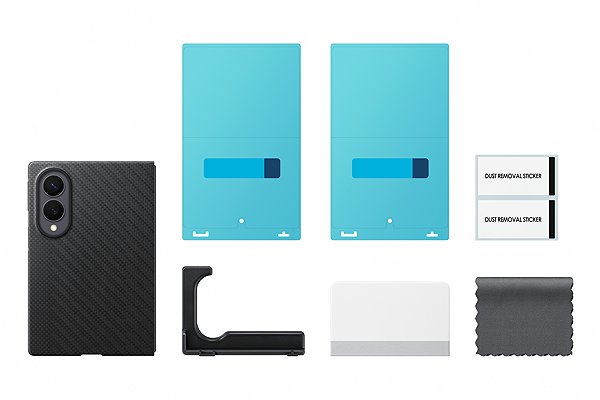 Telefon tok Samsung Galaxy Z Fold8 karbon tok mágnessel, fekete Csomag tartalma