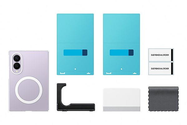 Telefon tok Samsung Galaxy Z Fold8 Átlátszó tok mágnessel Transparent Csomag tartalma