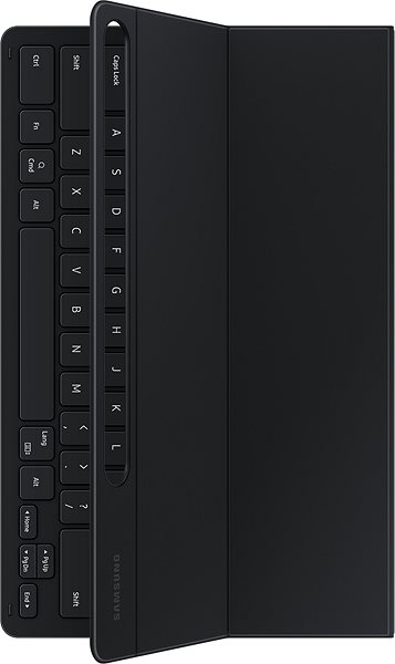 Puzdro na tablet s klávesnicou Samsung Galaxy Tab S9+/Tab S9 FE+ Ochranný kryt s klávesnicou čierny ...