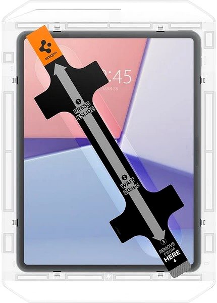 Glass Screen Protector Spigen Glass tR EZ Fit 1 Pack iPad Air 13