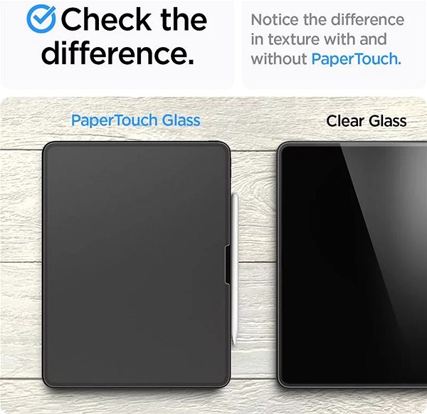 Glass Screen Protector Spigen Paper Touch EZ Fit 1 Pack iPad Pro 13