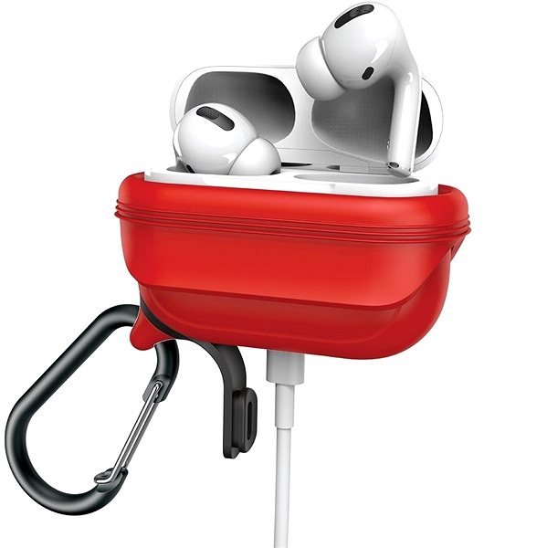 Fülhallgató tok Catalyst Waterproof case Red Apple AirPods Pro/Pro 2 Jellemzők/technológia
