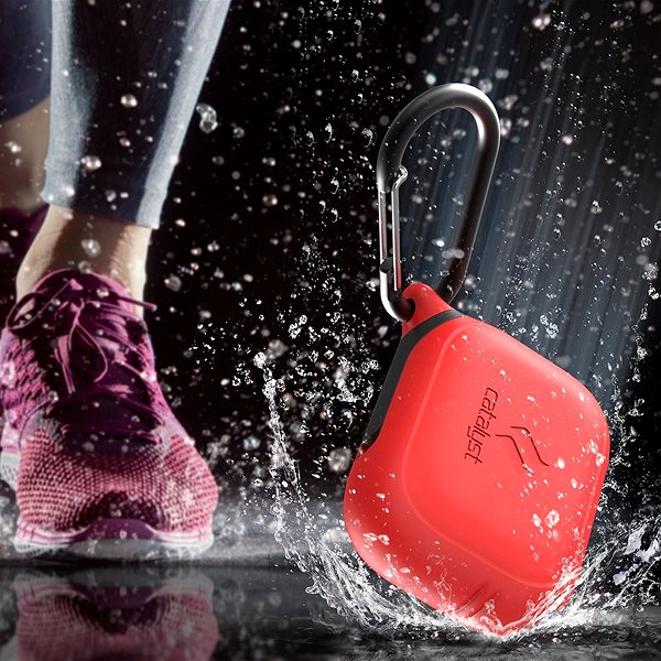 Fülhallgató tok Catalyst Waterproof case Red Apple AirPods Pro/Pro 2 Lifestyle