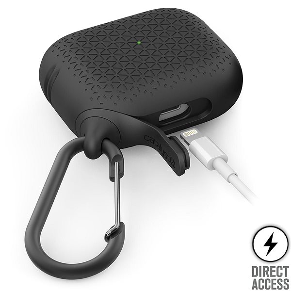 Headphone Case Catalyst Waterproof Premium Black Apple AirPods Pro/Pro 2 Connectivity (ports)