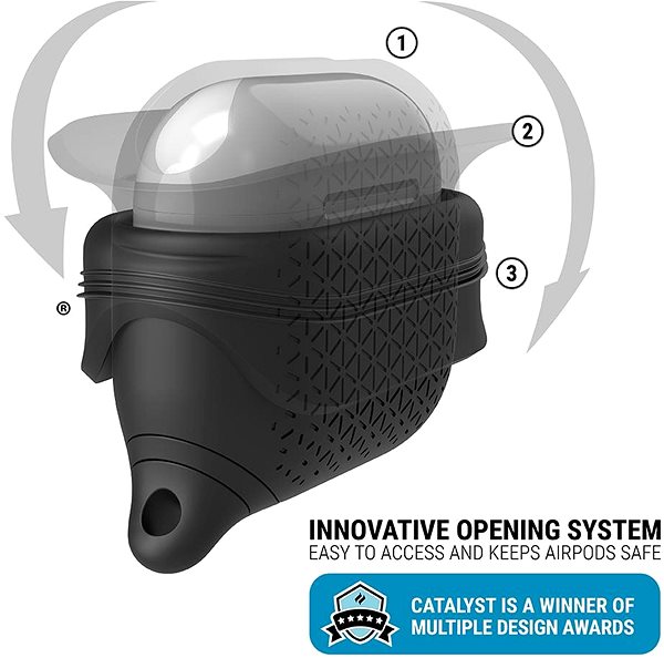 Puzdro na slúchadlá Catalyst Vibe case Black Apple AirPods 3 2021 Vlastnosti/technológia