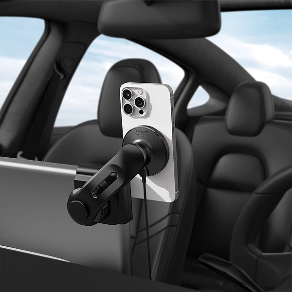 Phone holder Spigen Tesla TapLock MagSafe Car Mount Charger Black Wireless / Screen ...