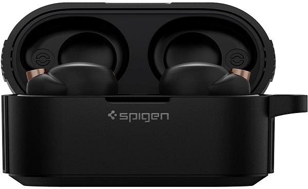 Fülhallgató tok Spigen Rugged Armor Black Sony WF-1000XM4 Jellemzők/technológia