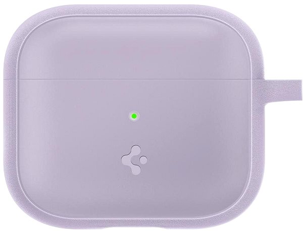 Headphone Case Spigen Silicone Fit Lavender Apple AirPods 3 2021 Screen