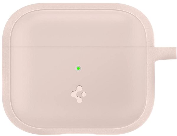 Fülhallgató tok Spigen Silicone Fit Pink Sand Apple AirPods 3 2021 Képernyő