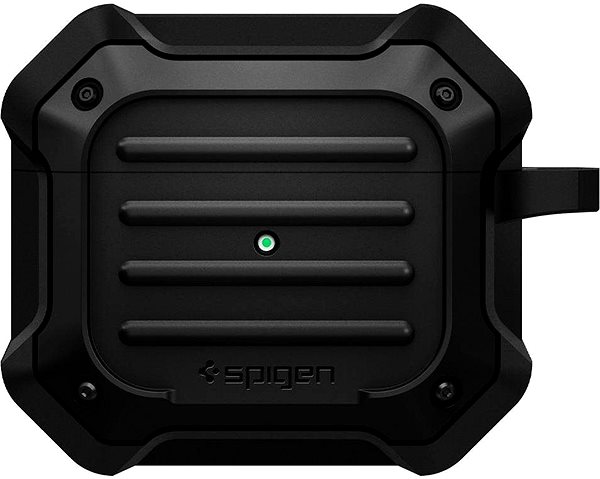 Headphone Case Spigen Tough Armor Black Apple AirPods 3 2021 Screen