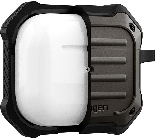 Fülhallgató tok Spigen Tough Armor Gunmetal Apple AirPods 3 2021 Jellemzők/technológia