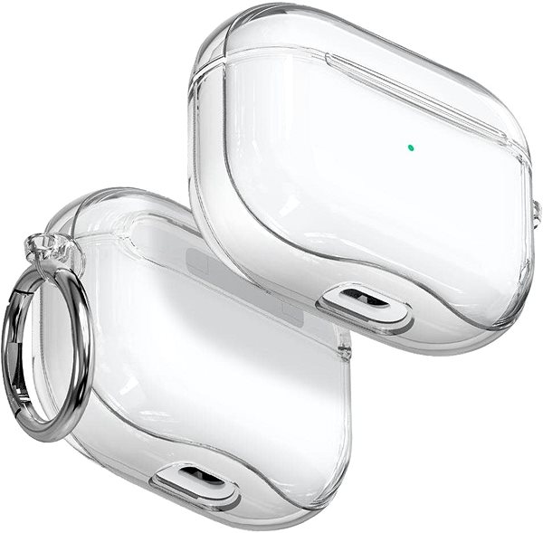 Fülhallgató tok Spigen Ultra Hybrid Clear Apple AirPods 3 2021 Oldalnézet