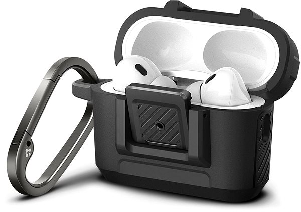 Headphone Case Spigen Lock Fit Matte Black AirPods Pro 2 ...