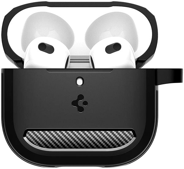 Headphone Case Spigen Rugged Armor, matte black - AirPods 4 ...