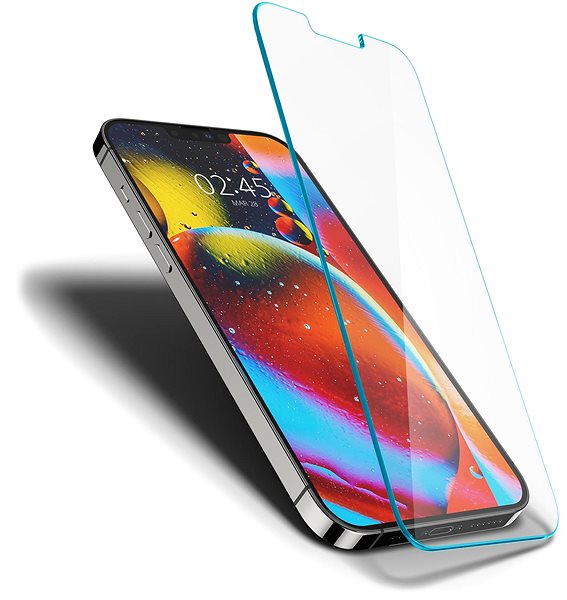 Glass Screen Protector Spigen tR Slim HD Transparency Sensor Open 1 Pack iPhone 13 mini Features/technology