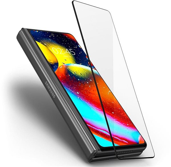 Ochranné sklo Spigen tR Full Cover Black + Film (Hinge) Samsung Galaxy Z Fold3 5G Vlastnosti/technológia